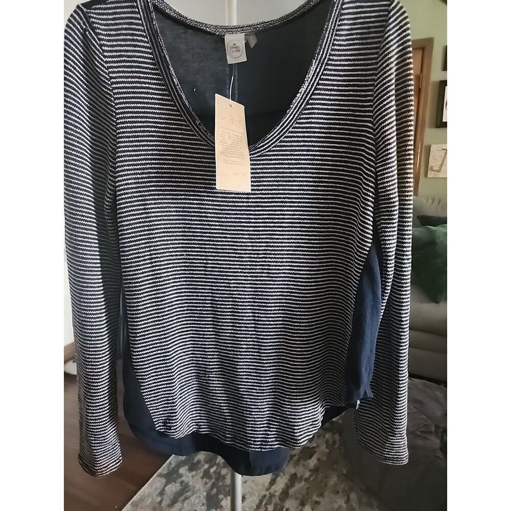 Paper Crane Top Blouse Women Girls Paper NWT XL A108 Excellent Sheer Back